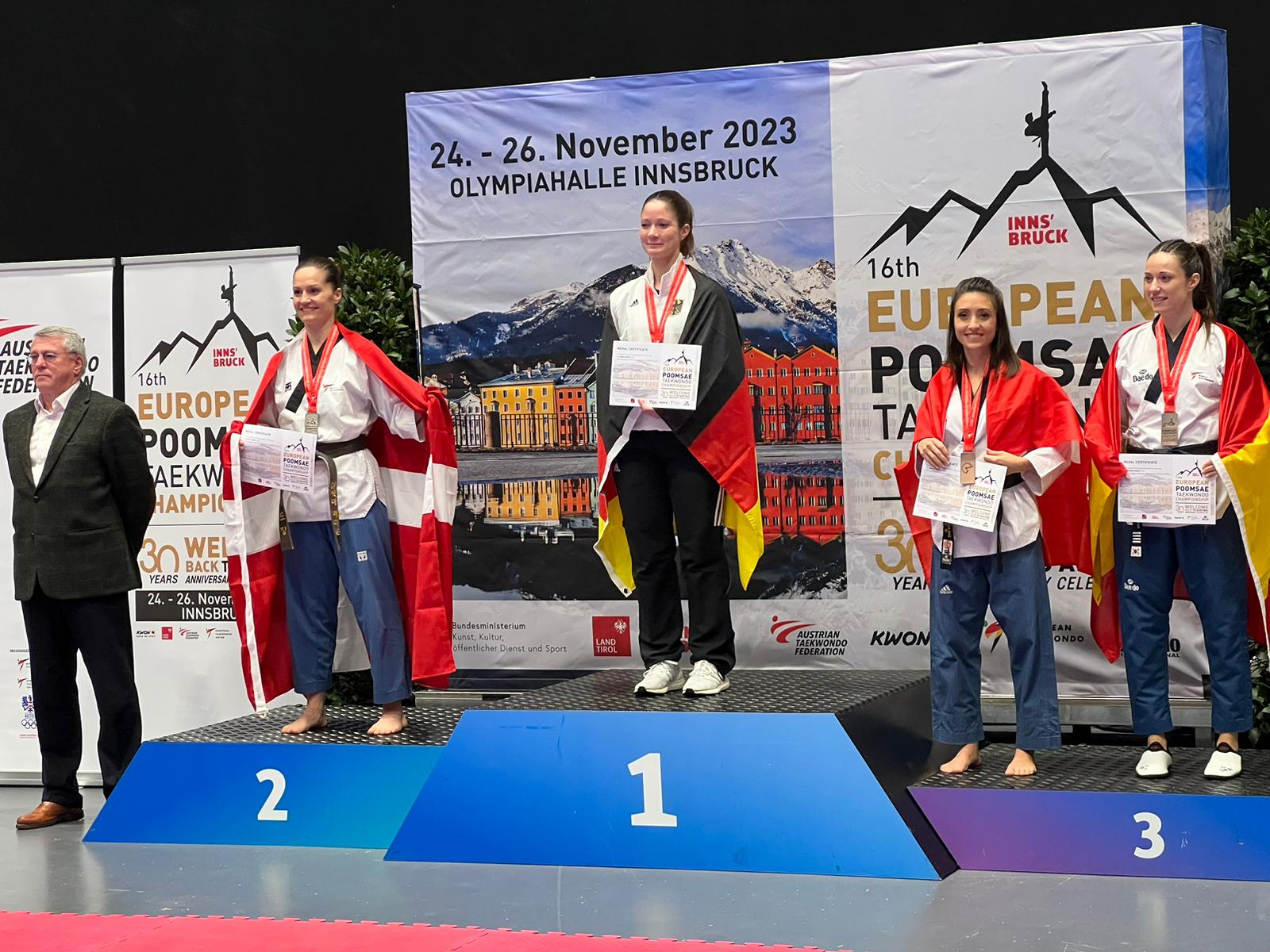 bronze medal katia parroche european poomsae championships innsbruck austria 1